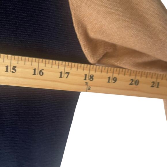 Cabi Women's Size Small Colorblock Preppy Blue Tan Cardigan Sweater - Picture 7 of 8